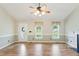 Bright and airy living room featuring hardwood floors and a cozy atmosphere at 110 Phyllis Dr, Benson, NC 27504