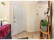 Welcoming entryway with a neutral color scheme and functional furnishings at 1211 Azalea Dr, Zebulon, NC 27597