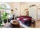 Comfortable living room showcasing neutral walls, vaulted ceiling, and tile floors at 1211 Azalea Dr, Zebulon, NC 27597