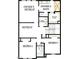 Second floor plan featuring an owner's suite with retreat, bath, walk-in closet, two bedrooms, utility, and a shared bath at 13 Cozy Hvn, Fuquay Varina, NC 27526