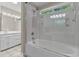 Bathroom with a glass door shower, neutral tones and vanity with storage at 2190 Keith Hills Rd, Lillington, NC 27546
