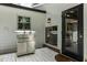 Handy outdoor sink with stainless steel basin, great for gardening and is conveniently located by the back door at 2190 Keith Hills Rd, Lillington, NC 27546
