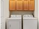 Convenient laundry room with side-by-side washer and dryer units at 240 Standish Dr, Chapel Hill, NC 27517