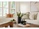 Cozy living room featuring stylish decor, comfortable seating, and natural light at 240 Standish Dr, Chapel Hill, NC 27517
