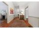 Bright hallway showcasing beautiful hardwood floors and classic trim at 304 Linden Ave, Raleigh, NC 27601