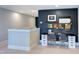 Modern desk area with stylish chairs, ample lighting, and functional storage solutions at 361 Murray Grey Ln, Wake Forest, NC 27587