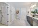 Hallway with closet, and vanity sink at 361 Murray Grey Ln, Wake Forest, NC 27587
