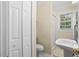 Neutral bathroom with a standing shower, and sink at 4048 B S Nc 62 Hwy, Burlington, NC 27215