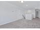 Bonus room with carpet and a railing view of the lower level at 436 Longleaf Glen Lane, Zebulon, NC 27597