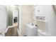 The bathroom has a shower, sink, and ample counter space at 507 S Mebane St, Burlington, NC 27215