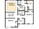 Upstairs floorplan features the Owner's retreat and bath plus bedrooms, bathroom and utility room at 62 Restful Point, Fuquay Varina, NC 27526