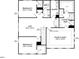 Floor plan highlighting the upper level with bedrooms, bathrooms and owner's suite at 682 Old Station Pointe, Angier, NC 27501