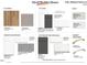 Image shows flooring, kitchen cabinet, countertop and backsplash selections from David Weekley Homes at 78 Restful Point, Fuquay Varina, NC 27526