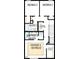 Upstairs floor plan displaying 2 bedrooms, a utility room, walk in closet and retreat at 92 Restful Pt, Fuquay Varina, NC 27526