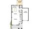 Layout showing kitchen, dining, Gathering room, entry, garage and covered porch at 92 Restful Pt, Fuquay Varina, NC 27526
