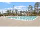 Large outdoor pool with marked lanes and clear water for community enjoyment at 1008 Sounding Ln, Durham, NC 27703