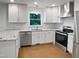 Modern kitchen with granite countertops and stainless steel appliances at 1104 Theresa Ct, Raleigh, NC 27615
