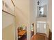 Dramatic foyer featuring hardwood floors, high ceilings, and open staircase at 12212 Ashton Woods Ln, Raleigh, NC 27614