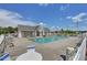 Community pool with abundant seating and a refreshing space for relaxation and recreation at 123 Claystone Dr, Gibsonville, NC 27249