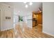 Open-concept living room connects to kitchen for easy living and entertaining at 1301 Durlain Dr # 103, Raleigh, NC 27614