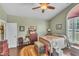 This comfortable bedroom includes plenty of natural light and closet space at 133 Marino Pl, Clayton, NC 27527