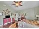 This main bedroom includes vaulted ceilings and lots of room for furniture at 133 Marino Pl, Clayton, NC 27527