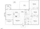 Detailed floor plan showcasing the layout of the home, including rooms, dimensions, and patio at 203 W Boundary St, Cary, NC 27513