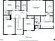 Detailed floor plan showcasing the layout of the second level, including bedrooms, bathrooms, and closet space at 205 Slate Blue Pl, Cary, NC 27519