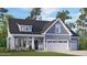 Charming home with a two-car garage, covered porch, and lush green lawn at 235 Atkins Rd, Cameron, NC 28326