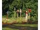 Variety of bird houses in green landscaped area within the Briar Chapel Community at 241 Serenity Hill Circle Cir, Chapel Hill, NC 27516