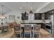 Open kitchen layout with a view of the dining area and modern finishes at 2634 Yellow Pine Rd, Raleigh, NC 27616