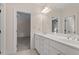 Bathroom featuring double sinks, and two doorways at 3509 Carlton Square Pl, Raleigh, NC 27612