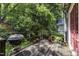 Wooden deck featuring a grill and lush greenery, offering a great outdoor living space at 517 N East St, Raleigh, NC 27604