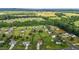 Aerial view of the community, showcasing the neighborhood layout and green surroundings at 5321 Longspur Dr, Snow Camp, NC 27349