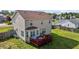 Aerial view of deck overlooking the backyard at 5321 Longspur Dr, Snow Camp, NC 27349