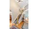 Spacious foyer with a staircase, hardwood floors, and views into the living and dining spaces at 8 Pine Top Pl, Durham, NC 27705