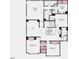 Second floor plan featuring four bedrooms, three bathrooms, an owner's suite, and a laundry room at 1020 Dillon Lake Dr, Knightdale, NC 27545