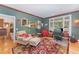 Elegant home office with hardwood floors, sophisticated decor, and natural light at 10210 Governors Drive Dr, Chapel Hill, NC 27517