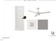 Bedroom design featuring a white door, ceiling fan, and walls in Snowbound SW7004 at 1804 Pershing Rd, Raleigh, NC 27608