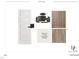 Foyer design showcasing a stylish door, modern lighting fixture, and elegant wood slat detailing at 1804 Pershing Rd, Raleigh, NC 27608