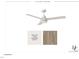 Living room design showcasing a modern ceiling fan that enhances the room's contemporary aesthetic at 1804 Pershing Rd, Raleigh, NC 27608