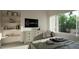 Bright bedroom featuring a scenic view, stylish furniture, and comfortable bedding at 1806 Pershing Rd, Raleigh, NC 27608