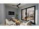 Inviting outdoor patio with comfortable seating and modern design elements, seamlessly connecting indoor/outdoor living at 1806 Pershing Rd, Raleigh, NC 27608