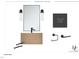 Modern powder bath design featuring sleek fixtures and contemporary finishes, offering a stylish and functional space at 1806 Pershing Rd, Raleigh, NC 27608