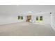 Basement area offers carpet floors, a fireplace, recessed lighting, and a ceiling fan at 2705 Vestry Way, Raleigh, NC 27613
