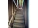 Unfinished wooden staircase leading to an upper level at 3110 Fieldstone Ln, Mebane, NC 27302