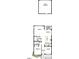 First floor plan featuring a covered porch, study, kitchen, dining area, Gathering room, bath, and two-car garage at 333 Parkland Dr, Pittsboro, NC 27312