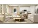 Airy living room showcasing a plush sectional sofa, stylish coffee table, and bright, natural light at 544 Morning Light Dr, Angier, NC 27501