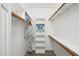 Walk-in closet featuring built-in shelving and ample storage space at 6 Danesfield Ct, Durham, NC 27707