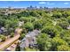 Beautiful aerial view of the property, surrounded by lush greenery, with the cityscape in the background at 700 Bishops Park Dr # 302, Raleigh, NC 27605